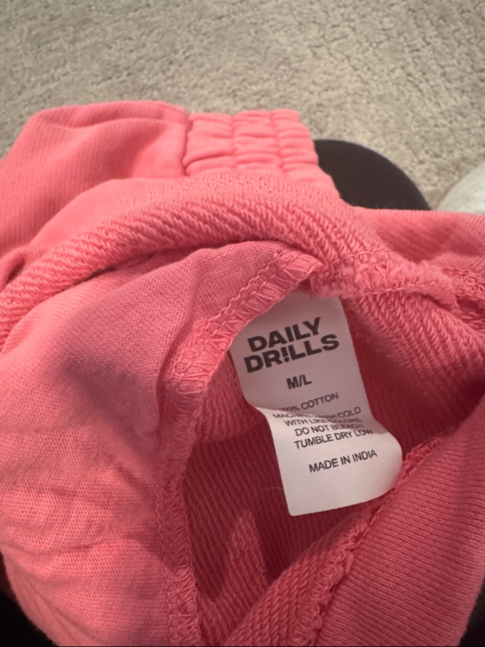 Daily Drills Coral-Pink Athletic Elastic Waist Shorts - Picture 3 of 3